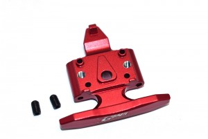 GPM LM331F ALUMINUM FRONT BUMPER WITH D-RINGS SKID PLATE LOS214010 LOSI 1/18 MINI-T 2.0 STADIUM TRUCK LOS01015 - RED - LM331F-R