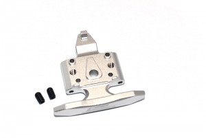 GPM LM331F ALUMINUM FRONT BUMPER WITH D-RINGS SKID PLATE LOS214010 LOSI 1/18 MINI-T 2.0 STADIUM TRUCK LOS01015 - SILVER - LM331F-S