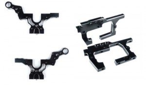 3RACING SAK-D560509 Aluminium Front & Rear Bulkhead Set For 1/10 SAKURA D5 SPORT / D5 MR / D5 LITE Drift Car - SAK-D560509