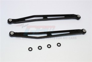 GPM MJ014F/R ALUMINIUM FRONT/REAR UPPER CHASSIS LINK  PARTS AXIAL SMT10 - MJ014F/R-BK