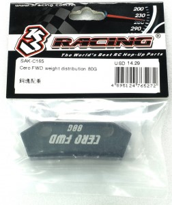 3RACING SAK-C165 Cero FWD Weight Distribution 80g 1/10 SAKURA Cero FWD Car - SAK-C165