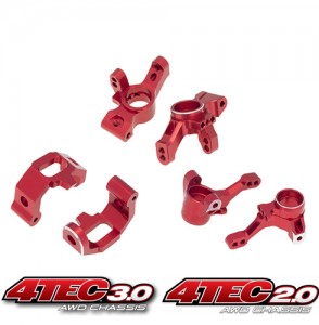 ALU FRONT & REAR KNUCKLE C-HUBS 8352 8332 8337 1/10 TRAXXAS 4 TEC 2.0 / 4TEC 3.0 RC CAR - 4TEC0192122/R