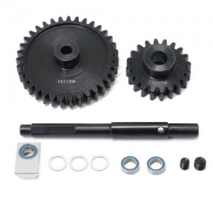 STEEL HD M1.5 PINION GEAR 20T W/ SPUR GEAR 30T / 35T CUSH DRIVE SHAFT 1/5 TRAXXAS X-MAXX 8S / 1/6 XRT MONSTER - 20T / 35T - TXM-2035T