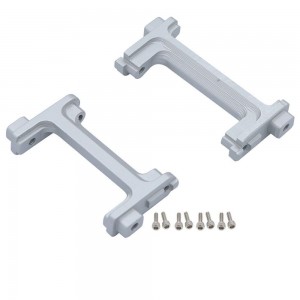 ALUMINIUM FRONT & REAR BUMPER MOUNT 9736 TRAXAS 1/18 TRX-4M CRALWER 97074 97054 - Silver - TRX-9736FR/S