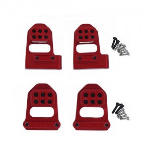 Aluminium Full Front & Rear Adjust Lift Shock Mount 1/18 TRAXXAS TRX-4M CRAWLER 97074 97054 - Red - TRX-4M029FR/R