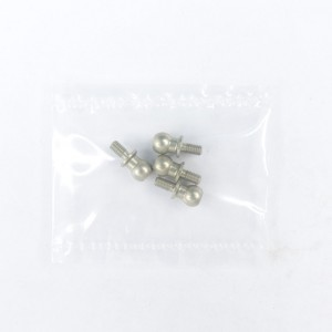 3RACING 3RAC-BS58H5/TE 7075 Aluminum 5.8mm Hex Ball Stud H=5 (4 pcs) - Teflon Coated 1/10 ADVANCE 20M 21M 2K18 EVO S64 M4 Car - 3RAC-BS58H5/TE