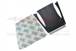 METAL MIDDLE TRIM PLATE OF ENGINE COVER TRAXXAS 1/18 RC TRX-4M CRAWLER LAND ROVER DEFENDER 97054-1 - TRX4MZSP7-BK