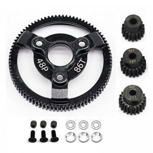 HD STEEL SPUR GEAR 72 / 76 / 83 / 86 / 90T W/ PINION GEAR TRAXXAS SLASH BANDIT VXL TRUCK - TRXS86192021T