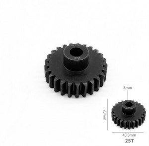 STEEL PINION GEAR M1.5 8mm Inner 25T RC 1/5 Traxxas X-Maxx 1/6 XRT / ARRMA 1/5 OUTCAST KRATON - PG8025T