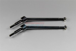 GPM SDF1268C STEEL FRONT / REAR UNIVERSAL SWING SHAFT TAMIYA DF01 Buggy - SDF1268C-BK