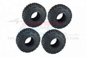 GPM TRX4MZSP20B 1.0 INCH ADHESIVE CRAWLER RUBBER TIRES 60 x 22mm TRAXXAS 1/18 TRX-4M / AXIAL SCX24 - TRX4MZSP20B-BK