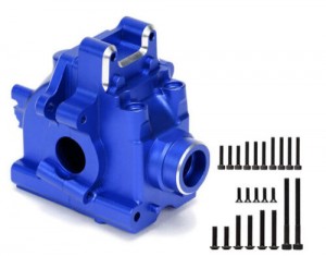 Aluminum 6061 Front / Rear Gearbox Case 9529 TRAXXAS 1/8 RC SLEDGE MONSTER 95076-4 - BLUE - TRX-9529/B