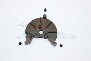 GPM MJ038GCB ALUMINIUM TRANSMISSION SPUR GEAR CASE COVER  PLATE 1/10 AXIAL SMT10 - MJ038GCB-BK