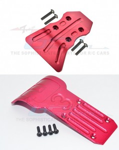 GPM DT3003FR ALUMINIUM FRONT & REAR BUMPER TAMIYA DT-03 BUGGY - RED - DT3003FR-R