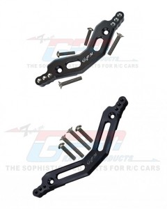 GPM MAG02830 ALUMINUM FRONT & REAR DAMPER MOUNT ARRMA 1/10 GRANITE / BIG ROCK / SENTON  3S BLX - BLACK - MAG02830-BK