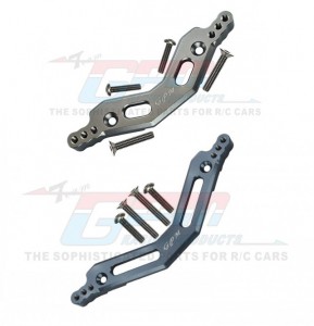 GPM MAG02830 ALUMINUM FRONT & REAR DAMPER MOUNT ARRMA 1/10 GRANITE / BIG ROCK / SENTON  3S BLX - GUN SILVER - MAG02830-GS