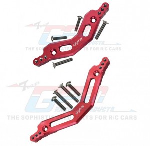 GPM MAG02830 ALUMINUM FRONT & REAR DAMPER MOUNT ARRMA 1/10 GRANITE / BIG ROCK / SENTON  3S BLX - RED - MAG02830-R