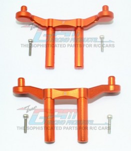 GPM MAG201FR ALUMINUM FRONT & REAR BODY MOUNT & POST AR320404 ARRMA 1/10 GRANITE / BIG ROCK 4X4 V3 3S - ORANGE - MAG201FR-OR