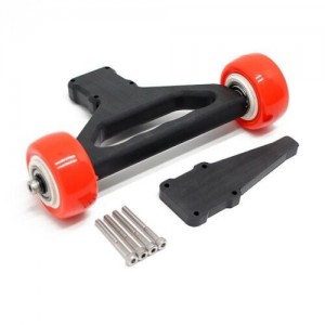 Nylon Wheel Wheelie Bar For 1/5 RC ARRMA KRATON / OUTCAST 8S BLX RC MONSTER - RED - MAKX-01R-R