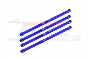 GPM LMT049FRN ALUMINUM 7075-T6 UPPER LINK BAR SET LOS244009 LOSI 1/8 LMT 4WD SOLID AXLE MONSTER TRUCK LOS04022 - BLUE - LMT049FRN-B