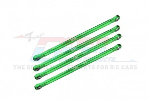 GPM LMT049FRN ALUMINUM 7075-T6 UPPER LINK BAR SET LOS244009 LOSI 1/8 LMT 4WD SOLID AXLE MONSTER TRUCK LOS04022 - GREEN - LMT049FRN-G