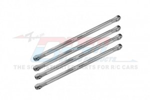 GPM LMT049FRN ALUMINUM 7075-T6 UPPER LINK BAR SET LOS244009 LOSI 1/8 LMT 4WD SOLID AXLE MONSTER TRUCK LOS04022 - SILVER - LMT049FRN-S