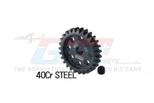GPM 40Cr STEEL MOTOR GEAR 25T / 27T TRAXXAS 1/5 4WD X-MAXX 6S 8S / 1/6 4WD XRT 8S 78086-4 - 27T - XRT027TS-BK