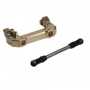 BRASS FRONT BODY MOUNT W/ STEERING TIE ROD AXI231016 FOR 1/10 RC AXIAL RACING SCX10-III CRAWLER AXI03006B AXI03027 - AXI231016F/OC