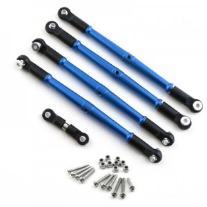 ALUMINUM TIE ROD SET W/ STEERING ROD ARRMA 1/8 KRATON / OUTCAST / NOTORIOUS / TALION 6S BLX - BLUE - MAK-160/B