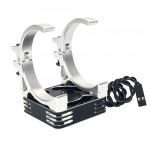 ALUMINIUM 30 x 30mm MOTOR HEATSINK WITH ALLOY COOLING FAN 1/10 RC CAR - AC-MHS3030/SI