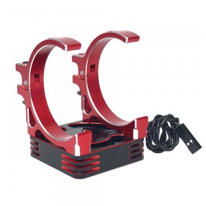 ALUMINIUM 30 x 30mm MOTOR HEATSINK WITH ALLOY COOLING FAN 1/10 RC CAR - AC-MHS3030/RE