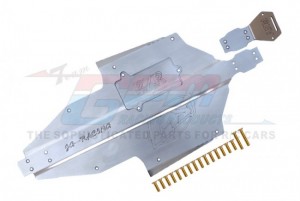 STAINLESS STEEL CHASSIS PROTECTION PLATE SET LOS23110 LOSI 1/10 RZR REY 4WD BRUSHLESS RTR LOS03029 - RZRZSP1-OC
