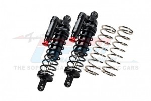 GPM XRT172F/R/LA ALUMINIUM 6061-T6 FRONT / REAR L-SHAPE PIGGY BACK ADJUSTABLE SPRING DAMPERS 7861 TRAXXAS 1/6 4WD XRT 8S 78086-4 - BLACK - XRT172F/R/LA-BK-BK