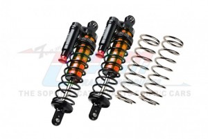 GPM XRT172F/R/LA ALUMINIUM 6061-T6 FRONT / REAR L-SHAPE PIGGY BACK ADJUSTABLE SPRING DAMPERS 7861 TRAXXAS 1/6 4WD XRT 8S 78086-4 - ORANGE - XRT172F/R/LA-OR-BK