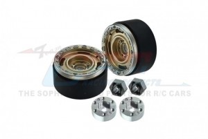 GPM TRX4MZSP1152 ALUMINUM 1.33 INCH BEADLOCK WHEEL RIMS SET - 4 POLES TRAXXAS 1/18 4WD TRX-4M FORD BRONCO 97074-1 / DEFENDER 97054-1 - TRX4MZSP1152-CH