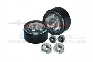 GPM TRX4MZSP1153 ALUMINUM 1.33 INCH BEADLOCK WHEEL RIMS SET - 6 POLES TRAXXAS 1/18 4WD TRX-4M FORD BRONCO 97074-1 / DEFENDER 97054-1 - TRX4MZSP1153-BK