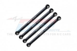 GPM ALUMINUM 7075-T6 FRONT & REAR LOWER CHASSIS LINKS PARTS AXI204004 AXIAL 1/24 AX24 XC-1 4WS CRAWLER BRUSHED RTR AXI00003 - AX24014FR-BK