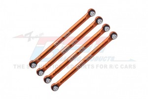 GPM ALUMINUM 7075-T6 FRONT & REAR LOWER CHASSIS LINKS PARTS AXI204004 AXIAL 1/24 AX24 XC-1 4WS CRAWLER BRUSHED RTR AXI00003 - ORANGE - AX24014FR-OR