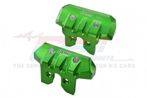 GPM SLE330FR ALUMINIUM 7075-T6 FRONT & REAR BUMPER 9535 9536 TRAXXAS 1/8 4WD SLEDGE MONSTER TRUCK 95076-4 - GREEN - SLE330FR-G