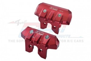 GPM SLE330FR ALUMINIUM 7075-T6 FRONT & REAR BUMPER 9535 9536 TRAXXAS 1/8 4WD SLEDGE MONSTER TRUCK 95076-4 - RED - SLE330FR-R