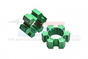 GPM TXM010/10MMN ALUMINIUM 7075-T6 WHEEL HEX HUBS 7756 TRAXXAS 1/6 4WD XRT 8S 78086-4 / X-MAXX 6S MONSTER - GREEN - TXM010/10MMN-G