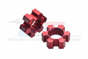 GPM TXM010/10MMN ALUMINIUM 7075-T6 WHEEL HEX HUBS 7756 TRAXXAS 1/6 4WD XRT 8S 78086-4 / X-MAXX 6S MONSTER - RED - TXM010/10MMN-R