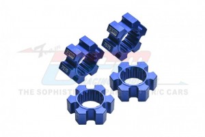 GPM TXM010/10N/2 ALUMINIUM 7075-T6 WHEEL HEX HUBS SET 7756 TRAXXAS 1/6 4WD XRT 8S 78086-4 / X-MAXX 6S MONSTER - BLUE - TXM010/10N/2-B