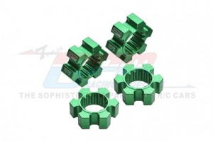 GPM TXM010/10N/2 ALUMINIUM 7075-T6 WHEEL HEX HUBS SET 7756 TRAXXAS 1/6 4WD XRT 8S 78086-4 / X-MAXX 6S MONSTER - GREEN - TXM010/10N/2-G