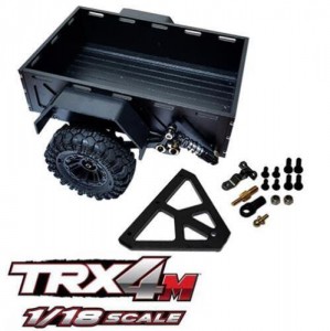 ALLOY HIGH LIFT TRAILER KIT HITCH 9795 TRAXXAS 1/18 TRX-4M CRAWLER 97074 / 97054 - TRX-9795/BK