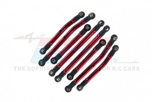 GPM TRX4M160A ALUMINIUM 6061-T6 HIGH CLEARANCE ADJUSTABLE LINK SET 9742R TRAXXAS 1/18 4WD TRX-4M 97074-1 / 97054-1 - TRX4M160A-R