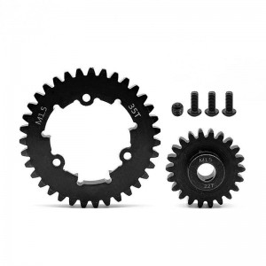 STEEL SPUR GEAR - 35T M1.5 W/ PINION GEAR 1/5 TRAXXAS XRT / X-MAXX 6S 8S MONSTER - 35T W/ 22T - TRXM35T22T
