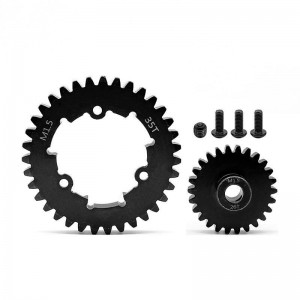 STEEL SPUR GEAR - 35T M1.5 W/ PINION GEAR 1/5 TRAXXAS XRT / X-MAXX 6S 8S MONSTER - 35T W/ 26T - TRXM35T26T
