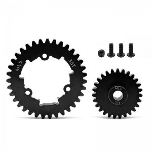 STEEL SPUR GEAR - 35T M1.5 W/ PINION GEAR 1/5 TRAXXAS XRT / X-MAXX 6S 8S MONSTER - 35T W/ 27T - TRXM35T27T