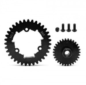 STEEL SPUR GEAR - 35T M1.5 W/ PINION GEAR 1/5 TRAXXAS XRT / X-MAXX 6S 8S MONSTER - 35T W/ 30T - TRXM35T30T